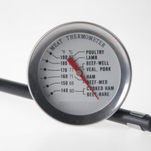 Dial Meat Thermometer Co. Logo, Website on Dial Face